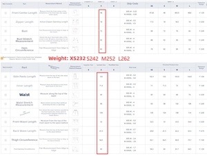 Detailed size guide and measurement chart for women print tube top and wide leg pants set