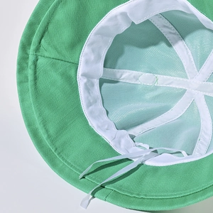 Chapeau bob grenouille en coton pour femme avec sangle réglable et doublure en mesh respirant