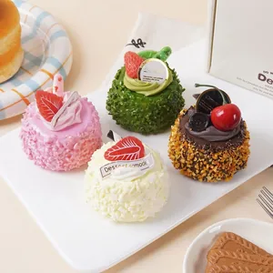 Modelo De Pastel Simulado Realista Imán De Nevera Espuma Postre Accesorios De Fotografía Decoración De Cocina Comida Artificial Colorida