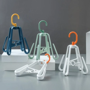 Multifunctional Shoe Drying Rack Plastic Rotating Hooks Windproof Balcony Outdoor Organizer For Shoes Socks Ties