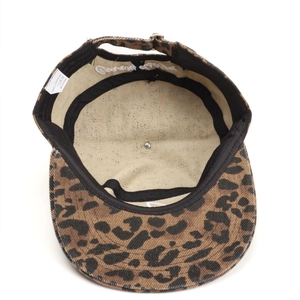 Cappello snapback a tesa piatta con stampa leopardata alla moda e tessuto in cotone puro