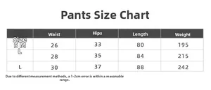 Detailed size chart for seamless high waist yoga leggings including waist and hip measurements