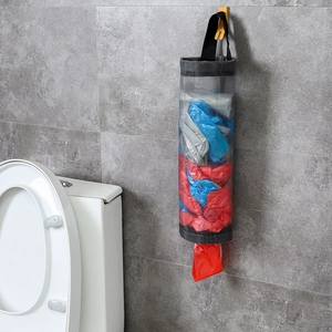 Porta sacchetti sospeso in rete per cucina con design ad estrazione verticale a parete