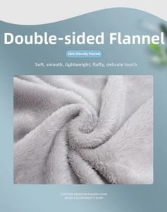 Close-up of soft gray flannel fabric showing dense, high-quality fleece texture