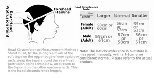 Guide des tailles pour chapeau de paille homme avec mesure du tour de tête