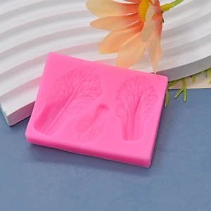 Moule en silicone rose en forme de feuille de chou pour décoration de gâteau