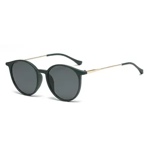 Vintage Round Frame Anti Blue Light Glasses Women Men Retro Metal Temple Lightweight Optical Eyewear