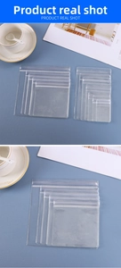 Detailed comparison of various sizes for transparent PVC jewelry storage bags