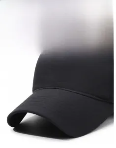 Close-up of durable shield embroidery and reinforced stitching on a men's winter baseball cap