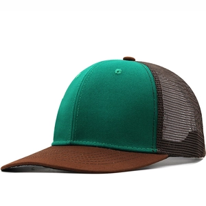 Trucker Hat Breathable Mesh Baseball Cap Cotton Polyester Snapback Outdoor Casual Color Block For Men Women