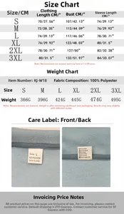 Detailed size guide and measurement chart for men's coral fleece half-zip jacket