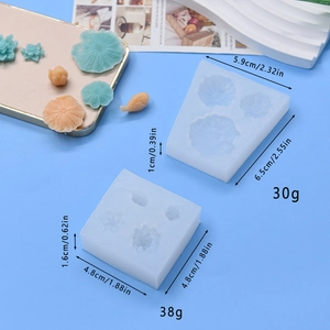 Set de moldes de silicona de loto y peces para repostería DIY y resina artesanal