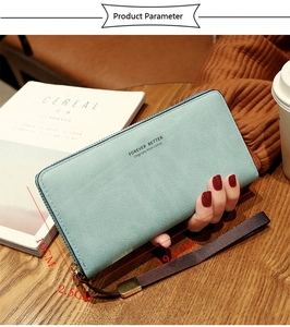 Detailed size view of mint green long wallet with strap measuring 19.5 x 10 x 2.5 cm