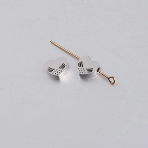 Hollow Heart Beads Stainless Steel Mirror Polished Wing Pattern DIY Jewelry Making Charms For Necklace Bracelet Accessories