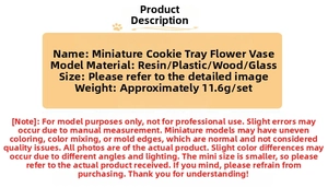 Detailed specifications and material parameters for miniature gingerbread man tray model