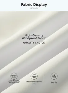 Macro shot of white windproof wrinkle-resistant fabric with a natural drape texture
