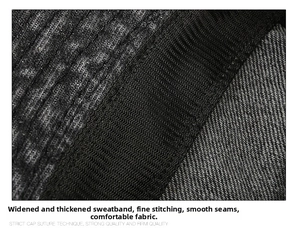 Macro detail of reinforced sweatband and precision stitching on denim bucket hat
