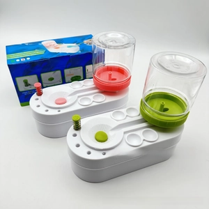 Detail of 250ml automatic water cycle brush cleaner with wash tank and refill bottle
