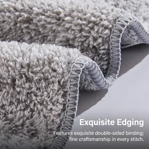 Thick charcoal fiber kitchen cleaning cloth with professional reinforced stitched edges