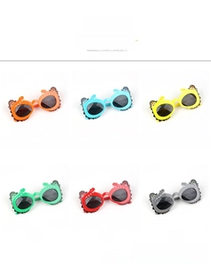 Cartoon crocodile children sunglasses in six bright colors with UV protection lenses