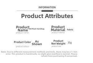 Detailed specifications of the 35g handmade felt Christmas gift bag material and weight