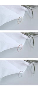 Detailed comparison of minimalist S925 sterling silver thin open rings in gold and silver