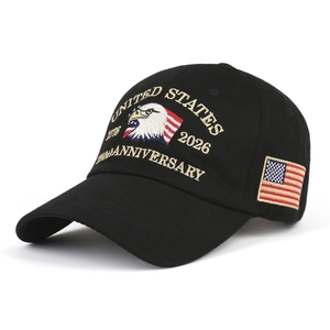 Gorra de Béisbol de Algodón Estados Unidos 250 Aniversario Bordado Águila Sombrero de Sol Exterior Casual Ajustable Gorra Deportiva Para Hombre Mujer