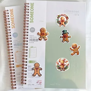50 pieces of cartoon gingerbread man stickers for Christmas decoration and DIY crafts