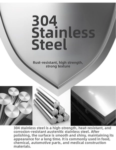 Detail showing premium 304 stainless steel material with high corrosion resistance properties