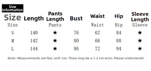 Detailed size chart for the backless split dress showing bust, waist, and hip measurements