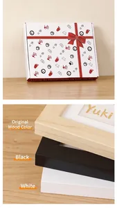 DIY baby or pet footprint photo frame souvenir gift set with luxury packaging