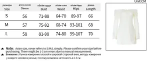 Size chart showing bust, waist, and length measurements for the white lace-up dress