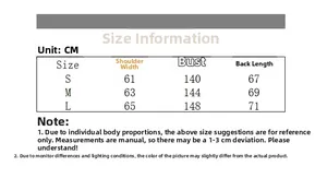 Size chart for cross design cotton hoodie with detailed sleeve and shoulder dimensions
