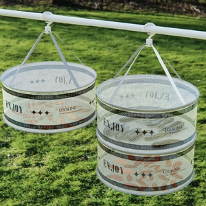 Hanging mesh drying rack for sweaters and socks available in single or double layer