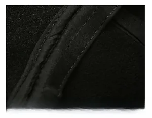 Detail view of thickened sweatband and reinforced stitching on winter baseball cap