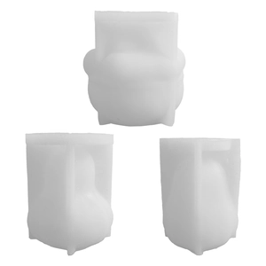 Three-piece set of translucent silicone molds for Halloween pumpkin aroma candles and DIY resin