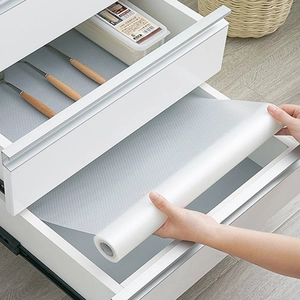 EVA Transparent Drawer Liner Non-Slip Waterproof Cabinet Mat Moisture-Proof Shelf Liner For Kitchen Wardrobe Shoe Home Storage