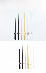 Jeu d'aiguilles 956 en aluminium noir doré et argenté pour mouvement à quartz