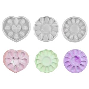 Moldes de silicona para bandejas de huevos de Pascua y platos de joyería artesanal