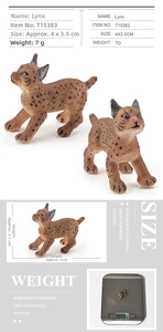 Detailed specs of the miniature lynx model showing dimensions 4x3.5cm and 7g weight