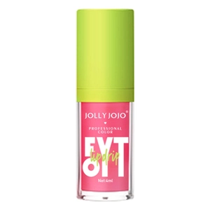 Glossy magenta lip drip lip oil in 4ml clear tube with vibrant yellow cap