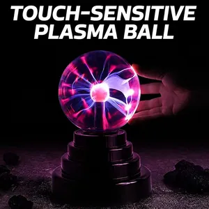 Plasma Ball Lamp Touch Sensitive Static Lightning Magic Globe USB Battery Powered Desktop Atmosphere Night Light Science Gift