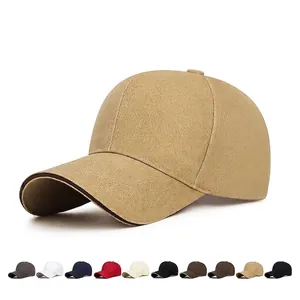 Baseball Cap Cotton Twill Adjustable Metal Buckle Structured Curved Brim Sun Protection Outdoor Sports Casual Unisex Hat