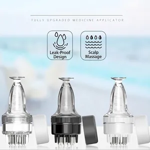 Applicateur cuir chevelu pour sérum capillaire avec bille de massage et graduation 3ml
