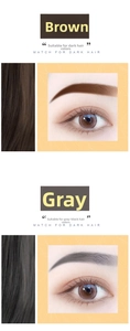 Vergleich der Augenbrauenstifte in Braun und Grau mit passendem Haarfarben-Leitfaden