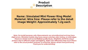 Detailed specifications table for miniature Christmas wreath with iron wire and weight info