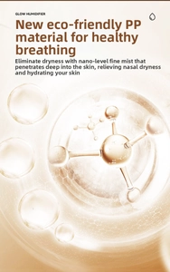 Close-up of birdcage humidifier with nano-mist technology and eco-friendly PP material