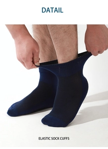 Close-up of elastic sock cuffs being stretched to show high flexibility for diabetic feet