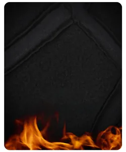 Close-up of thick thermal fleece lining in men's winter hat for heat storage