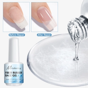 Misscheering Fiber Rubber Base Gel per riparazione e rinforzo unghie flacone 15ml